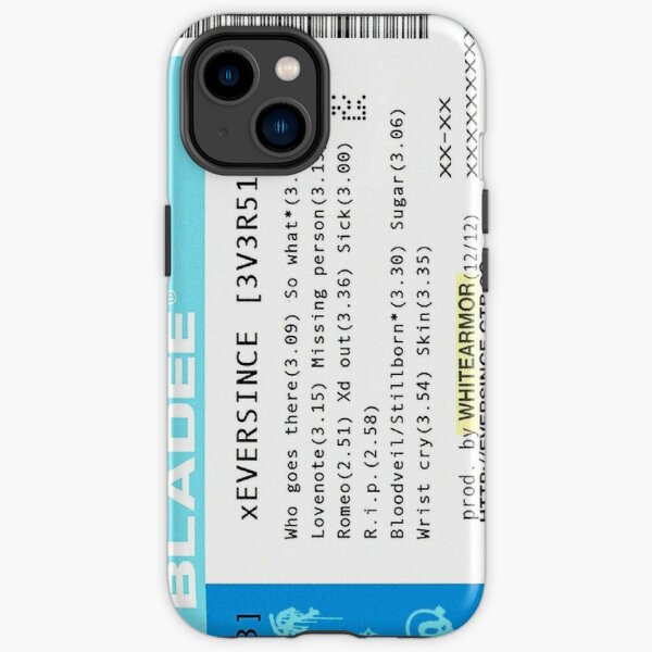 Bladee Eversince Ticket iPhone Tough Case RB1807 product Offical bladee Merch