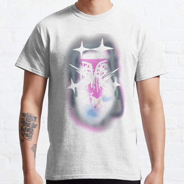 Bladee Drain Gang IDOL pink white logo Classic T-Shirt RB1807 product Offical bladee Merch