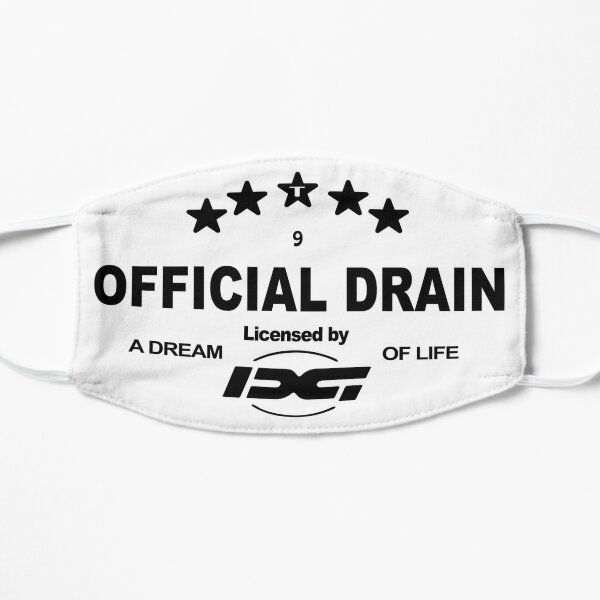 Bladee Drain Gang OFFICIAL DRAIN logo Flat Mask RB1807 product Offical bladee Merch